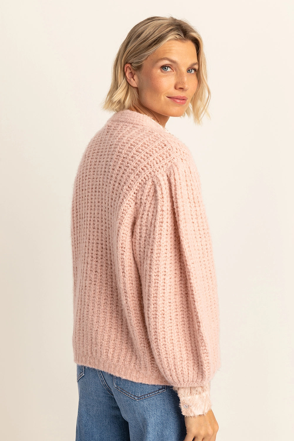 Vest met ballonmouwen