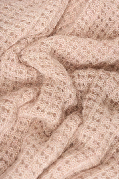 Sweter z ażurowym splotem