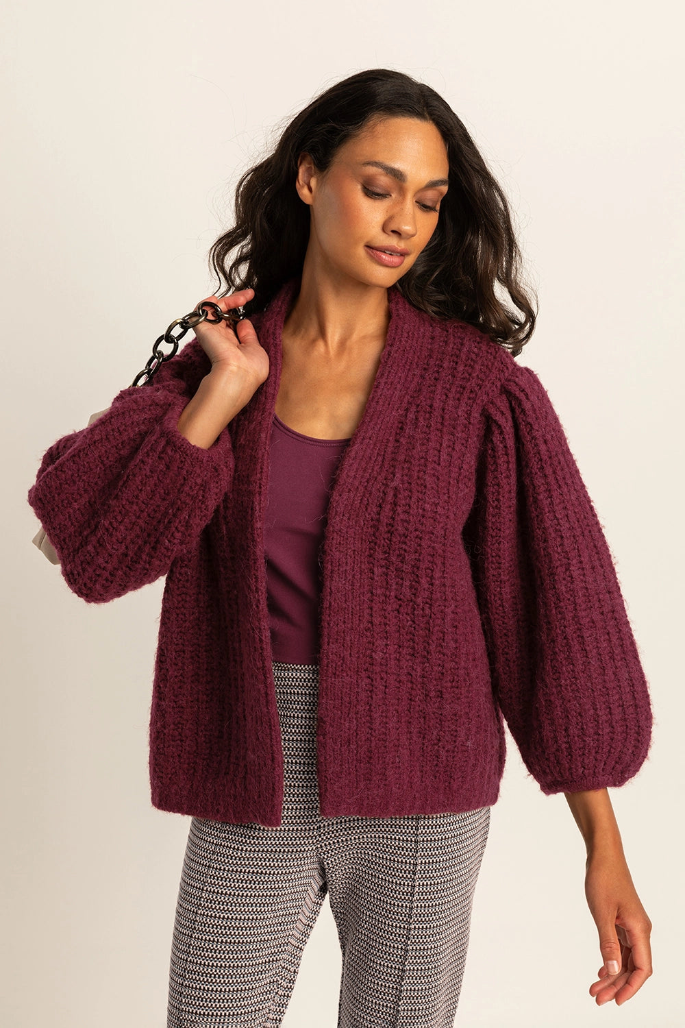 Vest met ballonmouwen