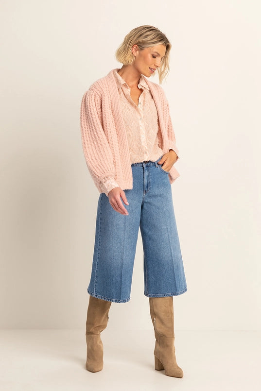 Vest met ballonmouwen