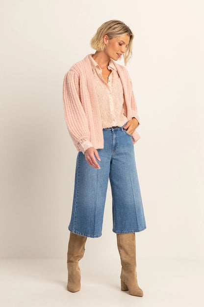 Vest met ballonmouwen