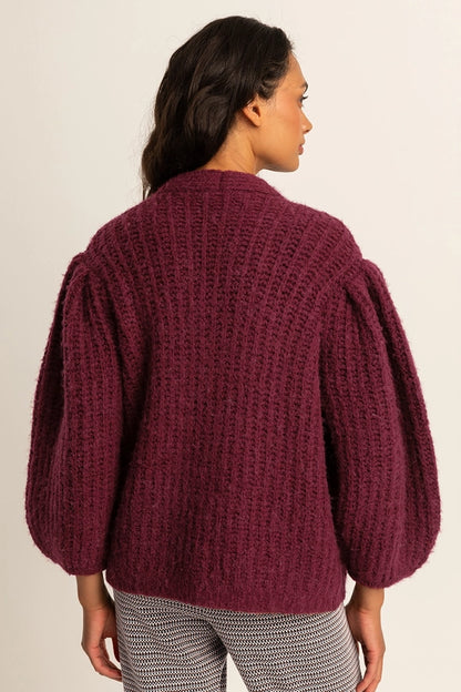 Vest met ballonmouwen